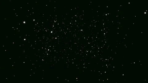 Isolated star style motion graphic on black background in 4K for writing.  Stock Footage 263954504