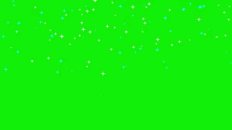 Isolated stars element on chroma key green screen background with gentle Stock Footage 337047387