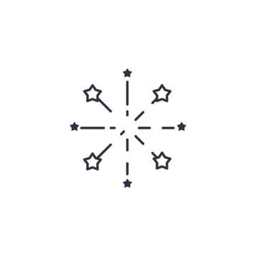 Isolated stars firework vector design Illustrazione stock