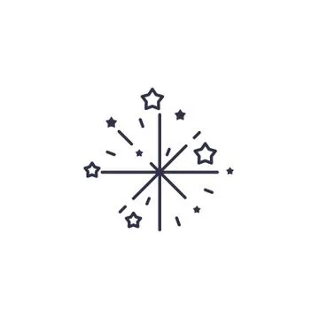 Isolated stars firework vector design Stock Illustration