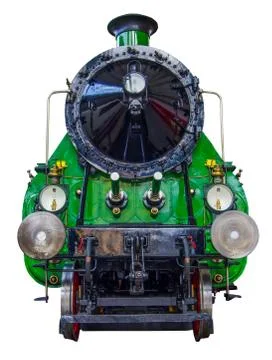 Isolated steam train Stock-Fotos