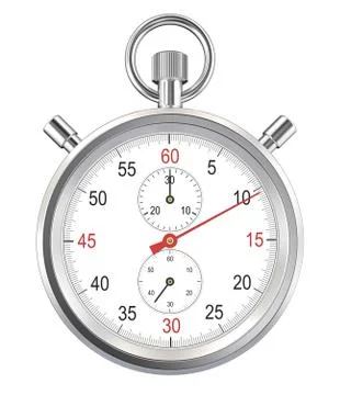 Isolated Stopwatch. Stock Illustration