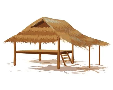 Isolated straw hut vector design Stock Illustration