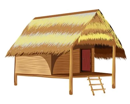 Isolated straw hut vector design Stock Illustration
