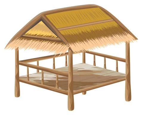 Isolated straw hut vector design Stock Illustration