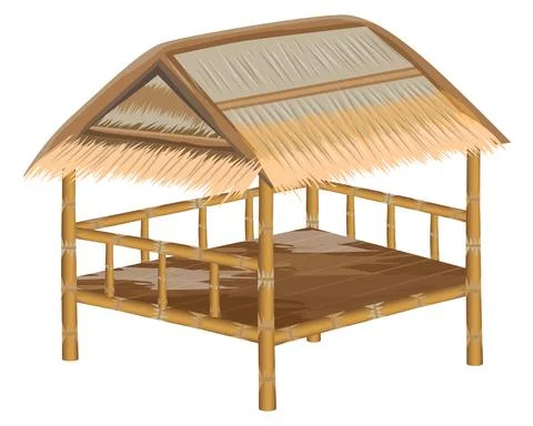 Isolated straw hut on white background vector design Stock Illustration