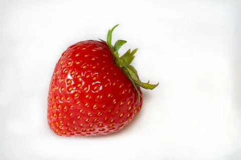 Isolated Strawberry Left Stock Photos