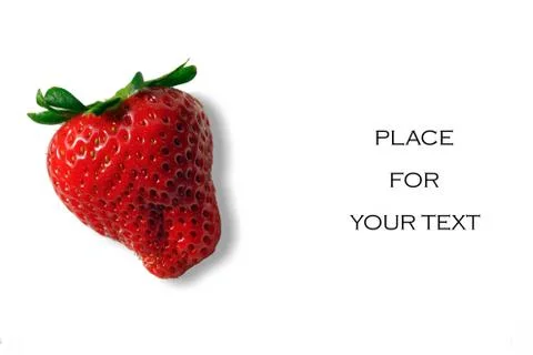 Isolated strawberry Stock Photos