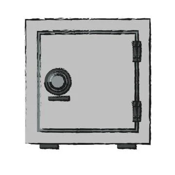 Isolated strongbox design Stock Illustration