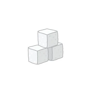 Isolated sugar cube design Stock Illustration