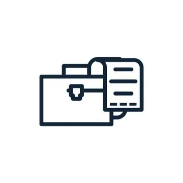 Isolated suitcase bag and document vector design Ilustração Stock