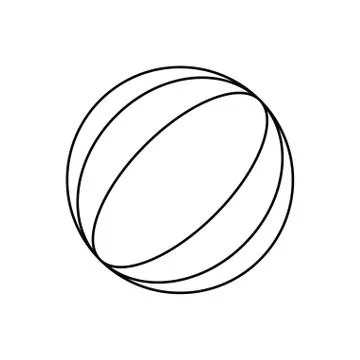 Isolated summer ball design Illustrazione stock