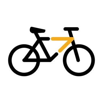 Isolated summer bicycle icon Flat design Vector Stock Illustration