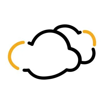 Isolated summer cloud icon Flat design Vector イラスト素材