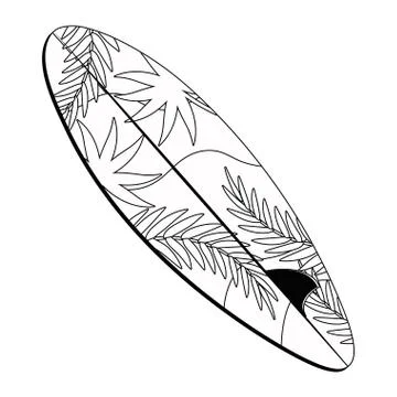Isolated summer surfboard design vector illustration 스톡 일러스트
