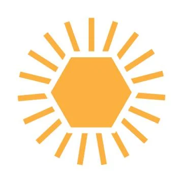 Isolated sun icon Stock Illustration