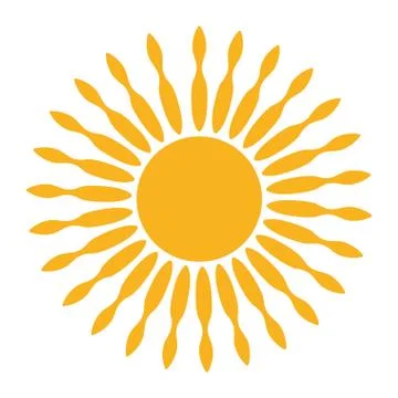 Isolated sun icon Stock Illustration