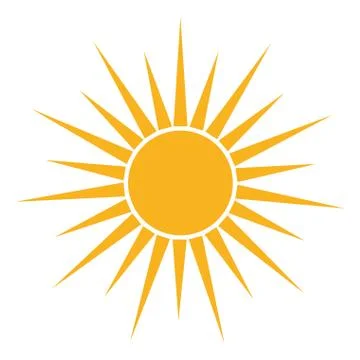 Isolated sun icon Stock Illustration