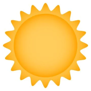 Isolated sun icon Stock Illustration