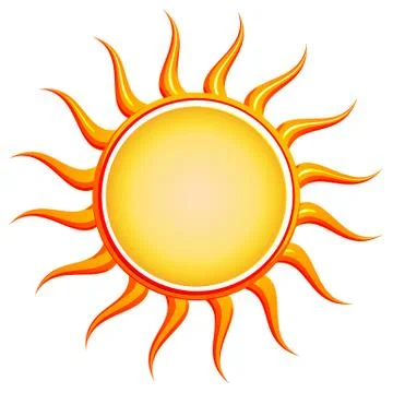Isolated sun Stock Illustration