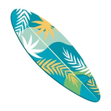 Isolated surfboard design vector illustration Illustrazione stock