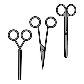 Isolated surgical instruments icons Stock Illustration