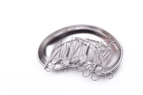 Isolated surgical instruments Stockfoto's