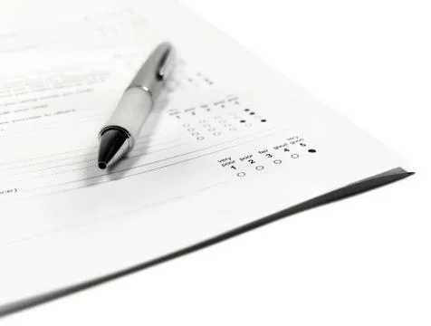 Isolated survey form Stock Photos