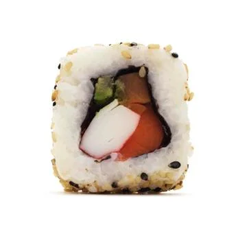 Isolated Sushi Roll Stock Photos