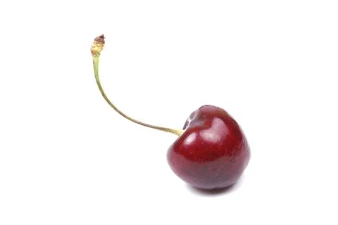 Isolated sweet red cherry Stock Photos