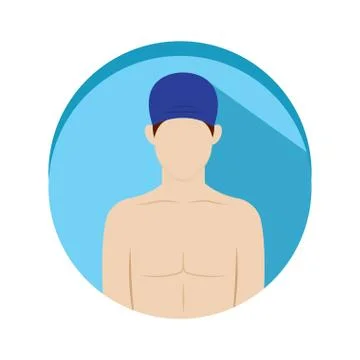 Isolated swimmer icon Stock Illustration