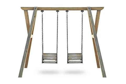 Isolated swing Foto stock