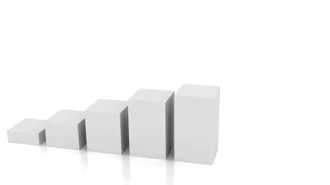 Isolated symbol marketing technology graph success growth number in animation Vidéo 334653029
