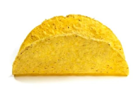 Isolated taco shell Stockfoto's