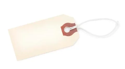 Isolated Tag Label with a clipping path Fotos de archivo