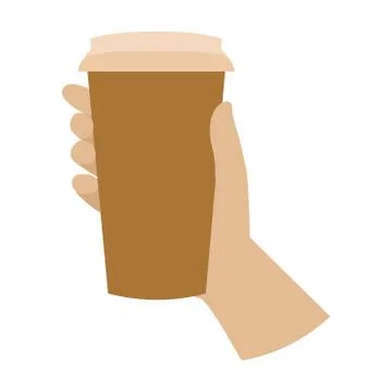 Isolated take coffee Stock Illustration