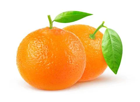 Isolated tangerines Stock Photos