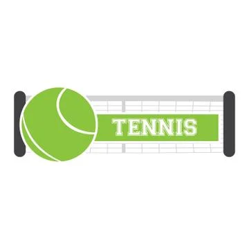 Isolated tennis net Stock Illustration