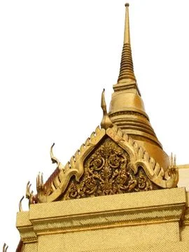 Isolated thai chedi Foto stock