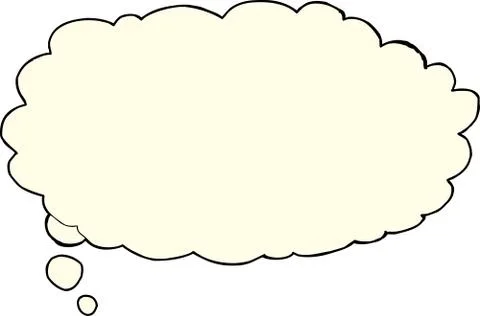 Isolated Thought Bubble Ilustración de archivo