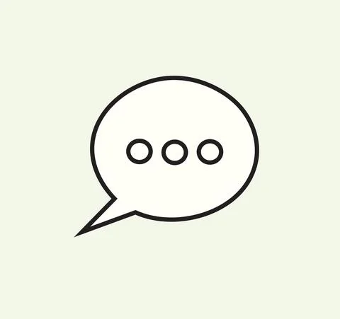 Isolated Thought Bubble Vector with Ellipsis Icons. Illustrazione stock