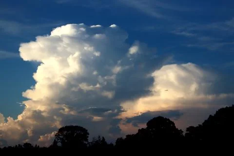 Isolated Thunderstorm Stock Photos