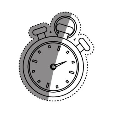 Isolated timer chronometer Illustrazione stock