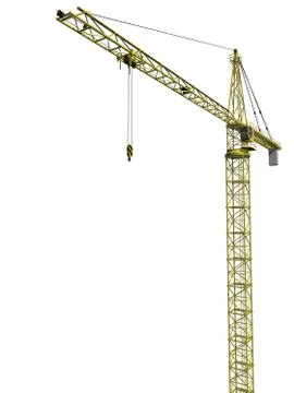 Isolated tower crane Stock Illustration