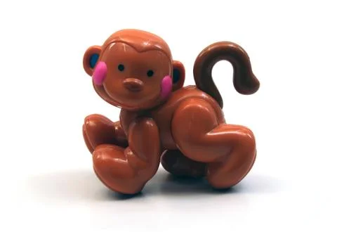 Isolated toy monkey Stock Photos