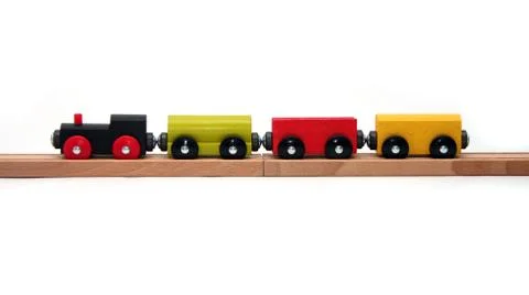 Isolated toy train Stock Photos