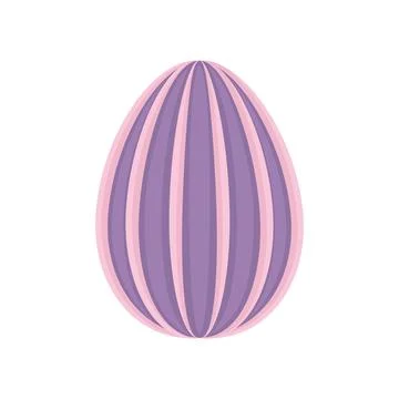 Isolated traditional decorated easter egg Vector Stock Illustration