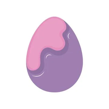 Isolated traditional decorated easter egg Vector Stock Illustration