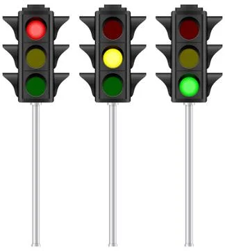 Isolated traffic light Stock Illustration