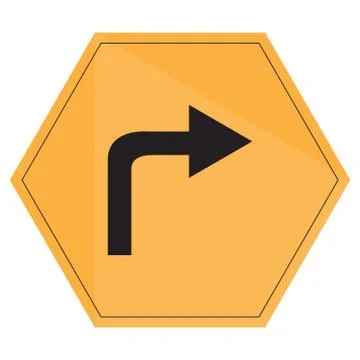 Isolated transit signal Stock Illustration